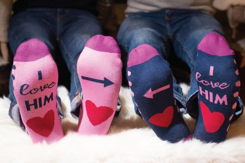 Custom Socks for Valentine's Day